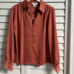 Rachel Zoe Terracotta Blouse